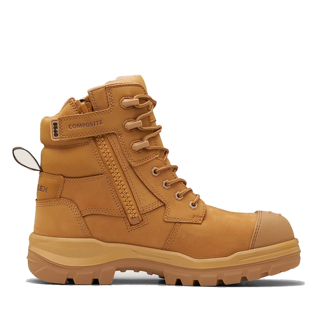 Blundstone Rotoflex 8560 High Zip Composite Cap Boots Wheat View 2