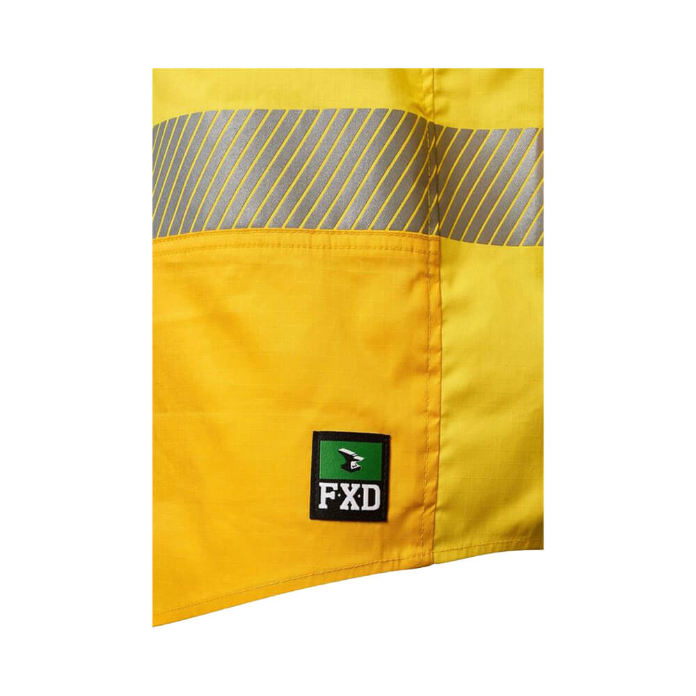 FXD LSH2T Mens Hi-Vis Taped Shirt Yellow Logo