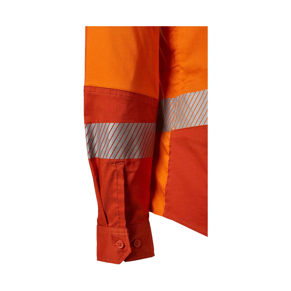 FXD LSH2WT Womens Hi-Vis Taped Shirt Orange Sleeve