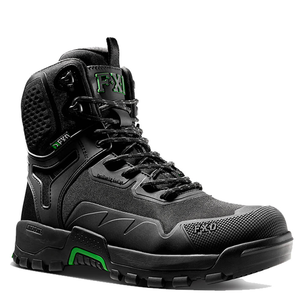 FXD WB5 6" DURA900? NITROLITE? Synthetic Work Boots Black