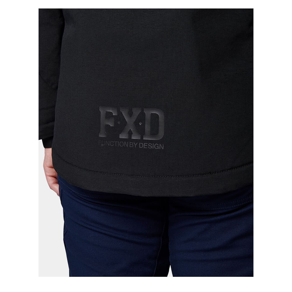 FXD WO1W Ladies Waterproof Jacket Back Logo