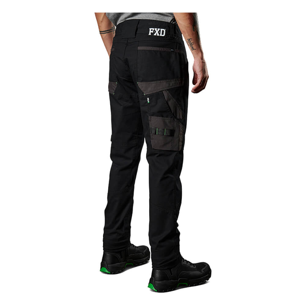 FXD WP11 Cuffed Work Pants Black Back RHS