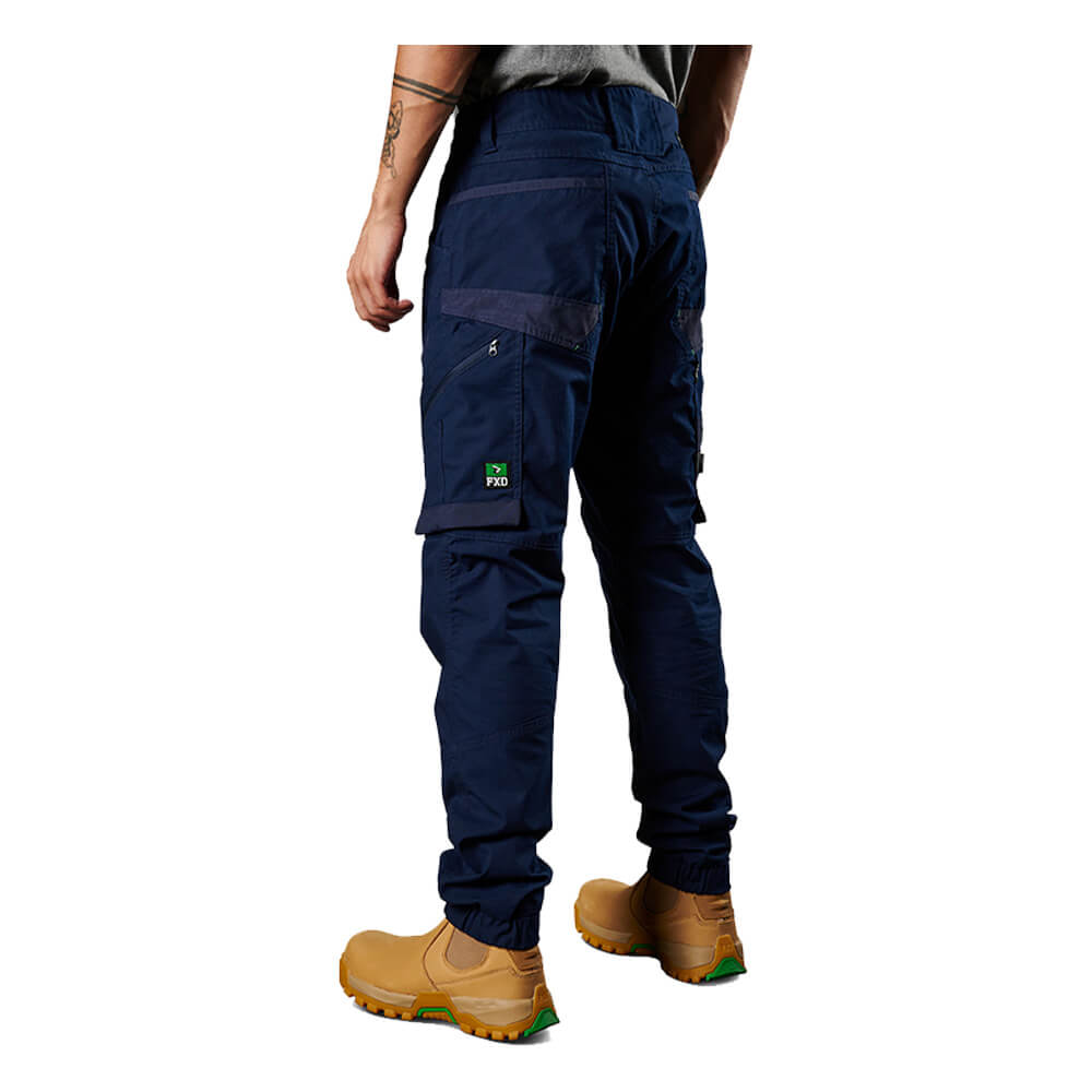 FXD WP11 Cuffed Work Pants Navy Back LHS