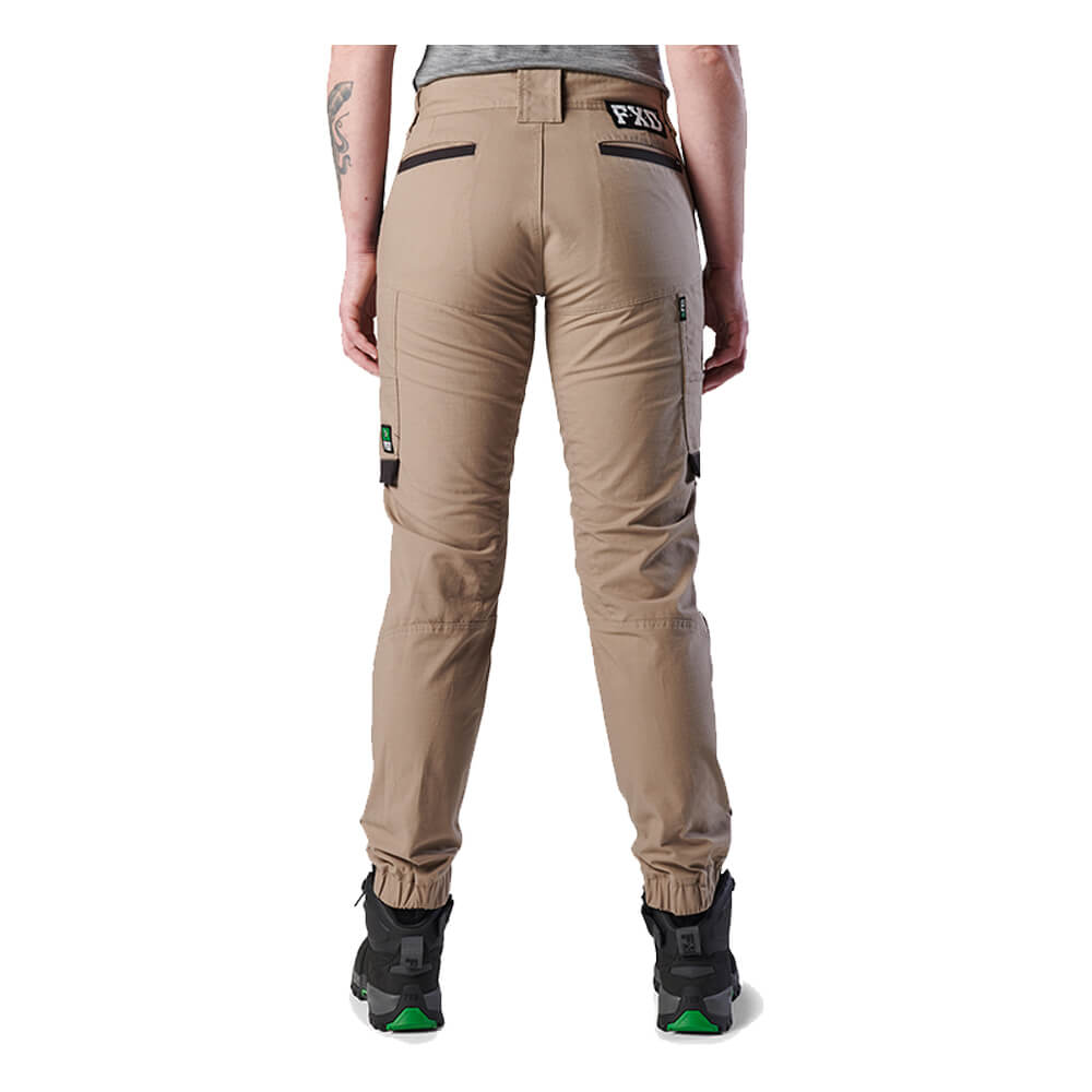 FXD WP8W Womens Ripstop Cuffed Pants Khaki Back