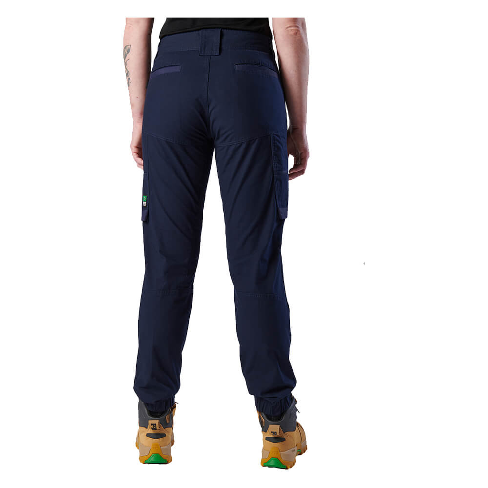 FXD WP8W Womens Ripstop Cuffed Pants Navy Back