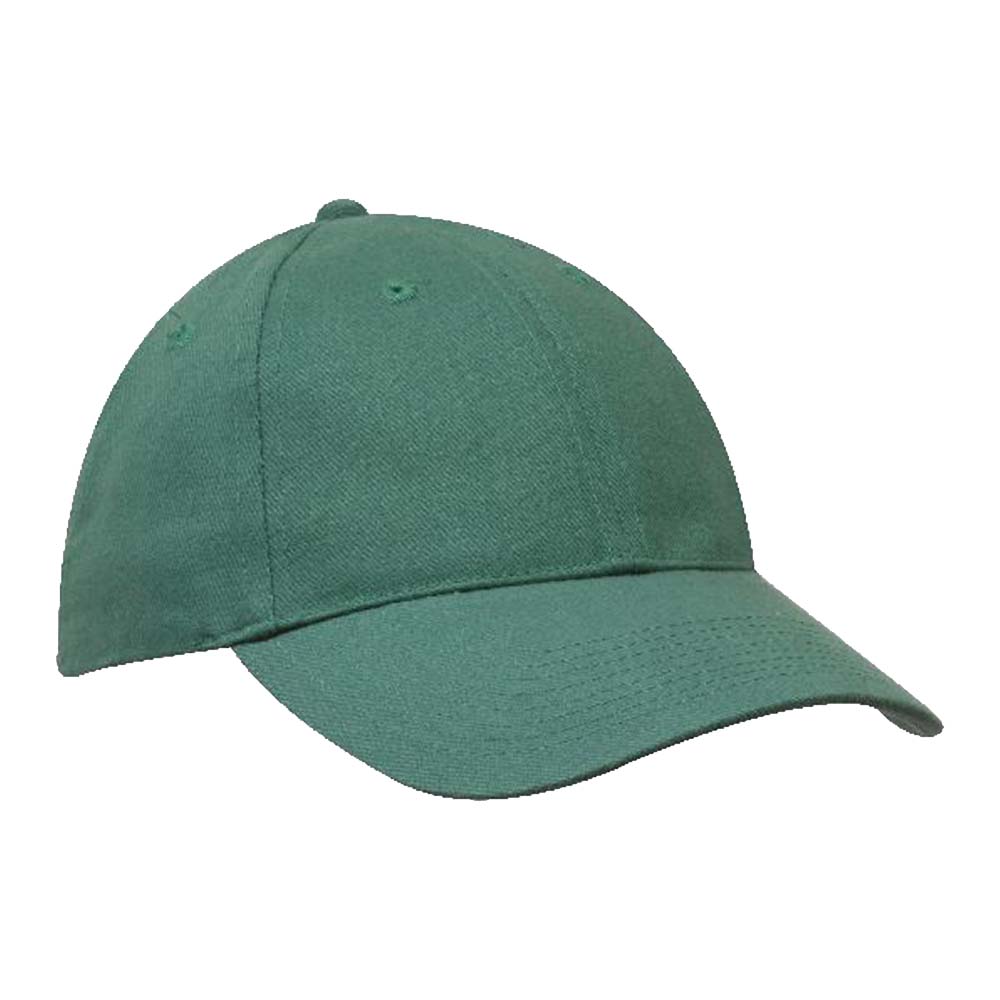 Headwear 4199 6 Panel Heavy Brushed Cotton Cap Emerald