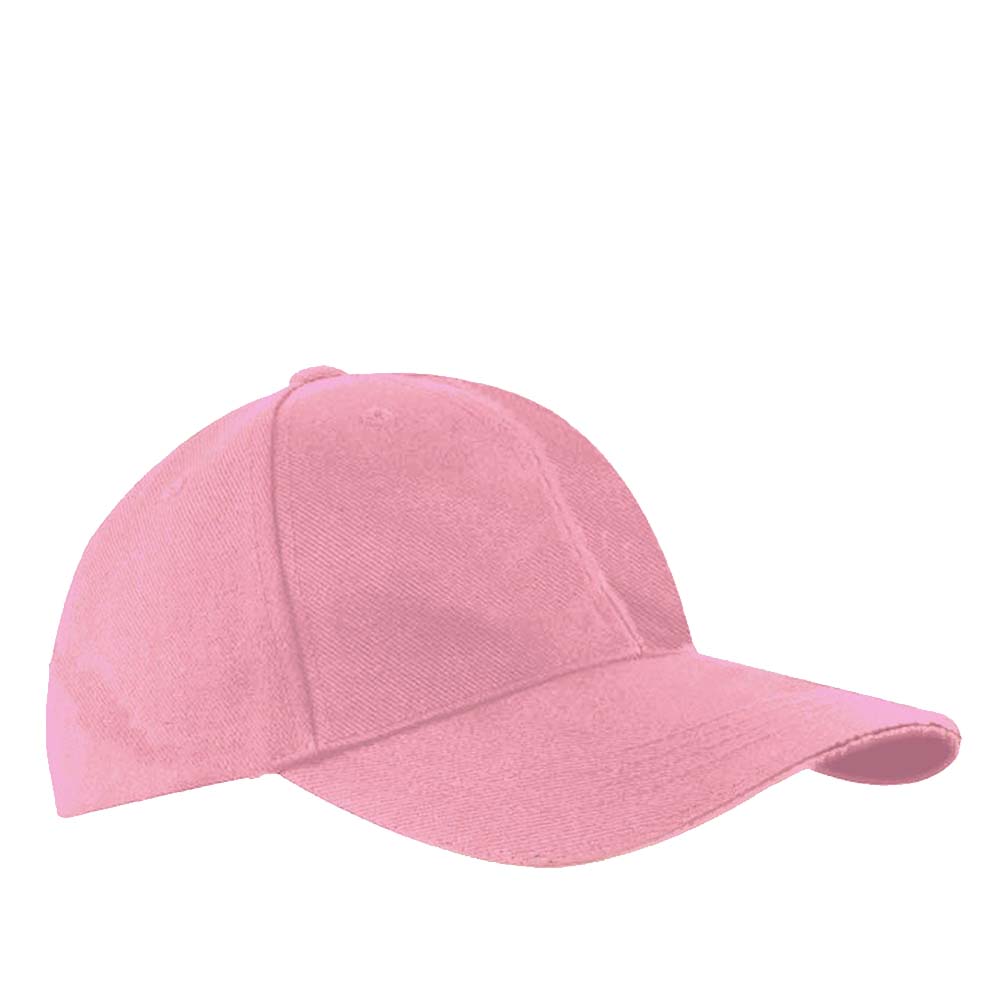 Headwear 4199 6 Panel Heavy Brushed Cotton Cap Light Pink