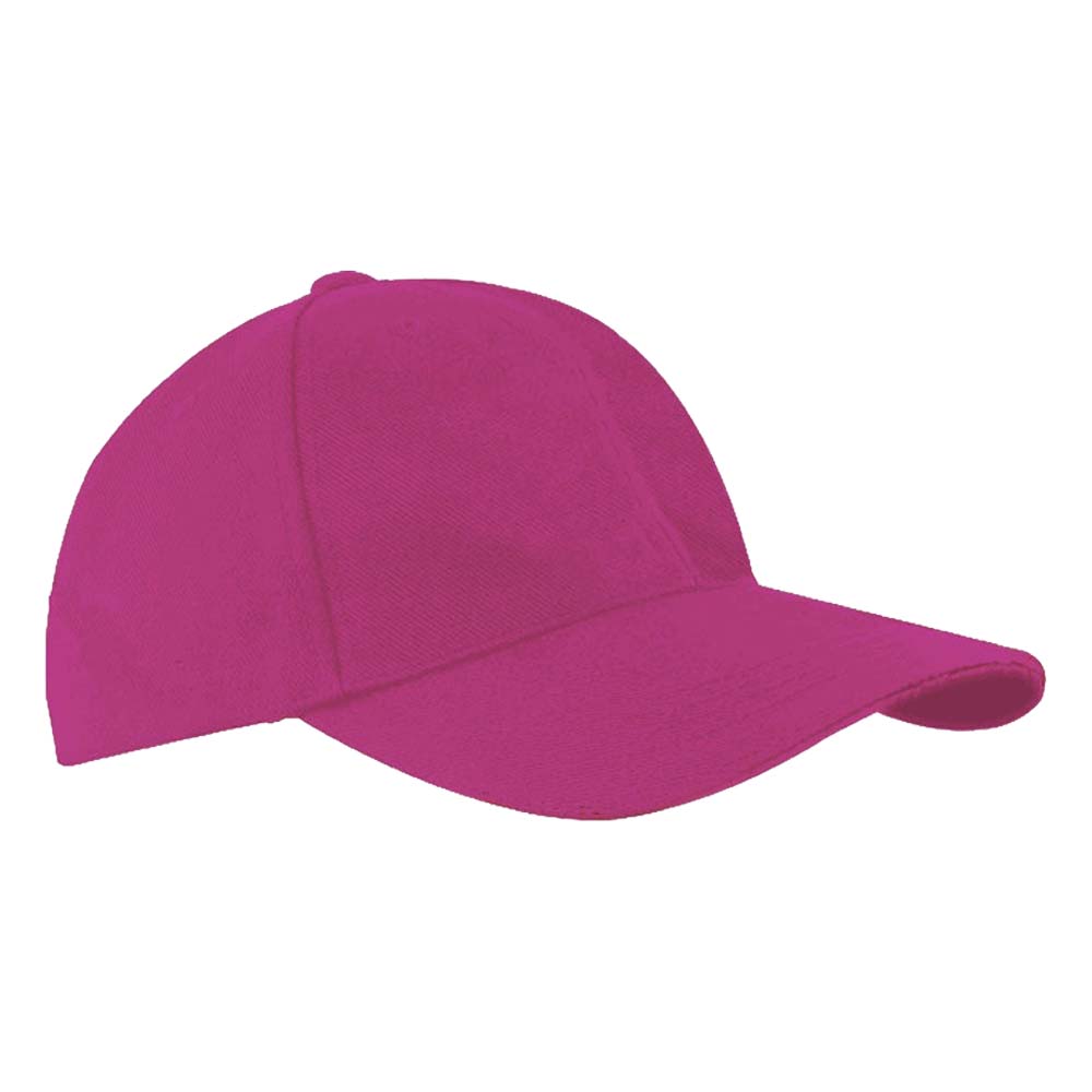 Headwear 4199 6 Panel Heavy Brushed Cotton Cap Pink