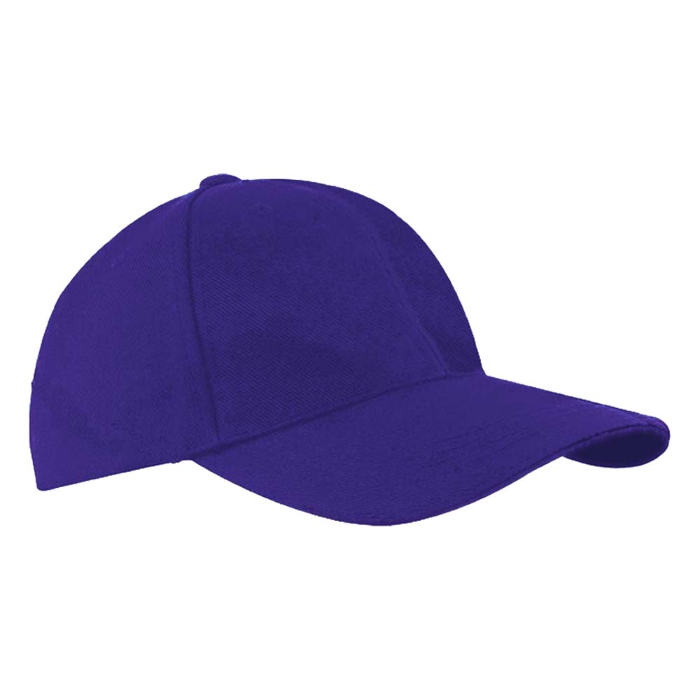 Headwear 4199 6 Panel Heavy Brushed Cotton Cap Purple