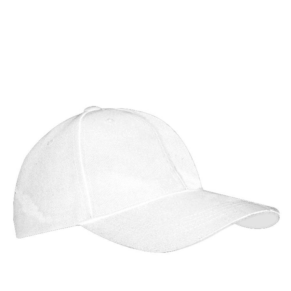 Headwear 4199 6 Panel Heavy Brushed Cotton Cap White