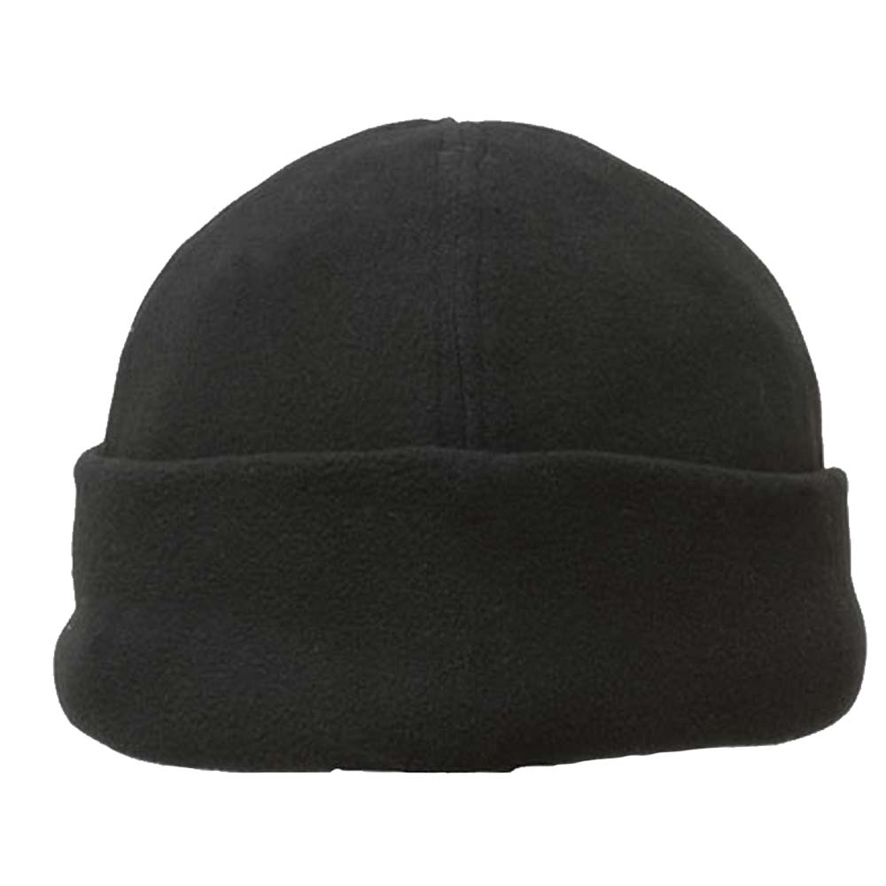 Headwear 4235 Micro Fleece Beanie Black