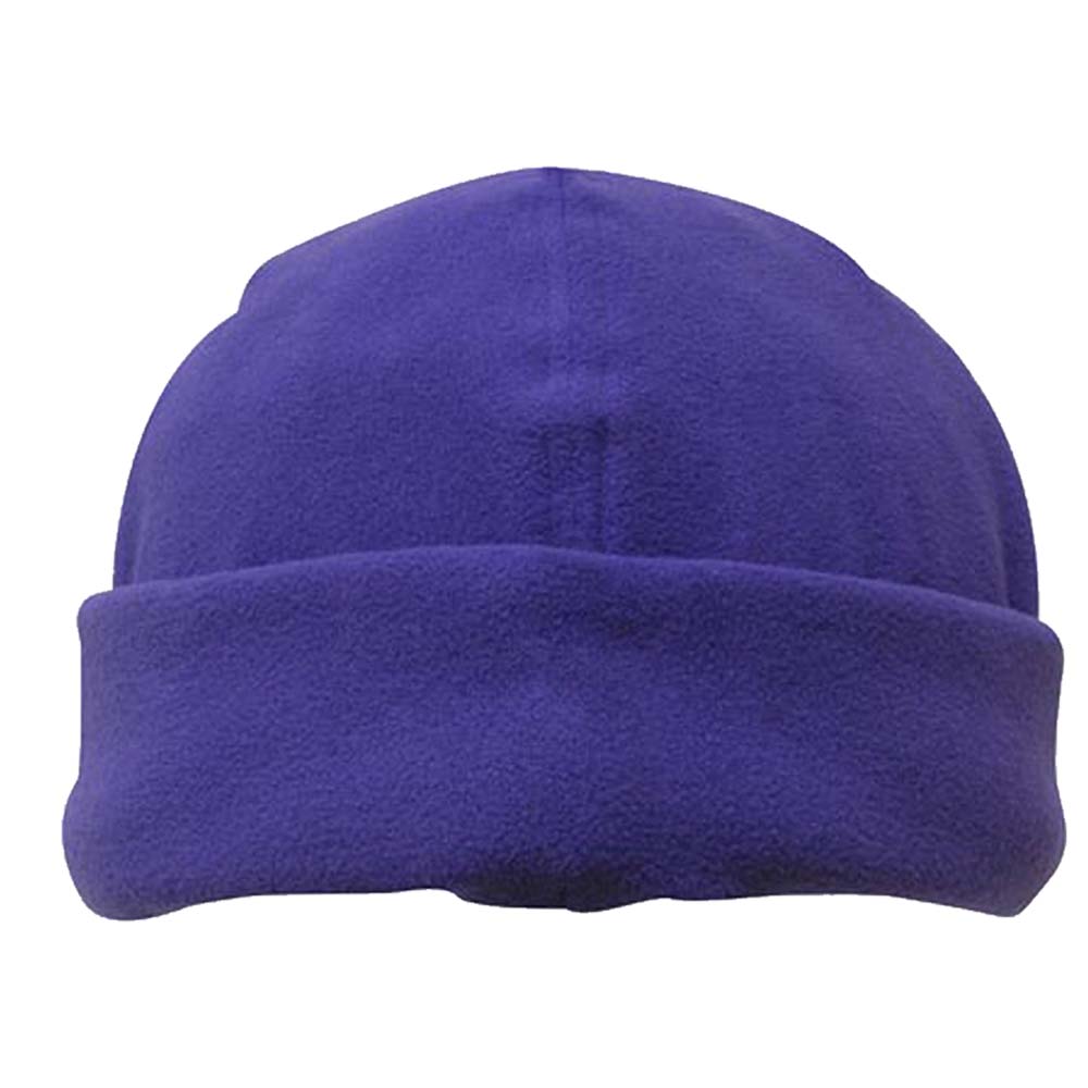 Headwear 4235 Micro Fleece Beanie Purple