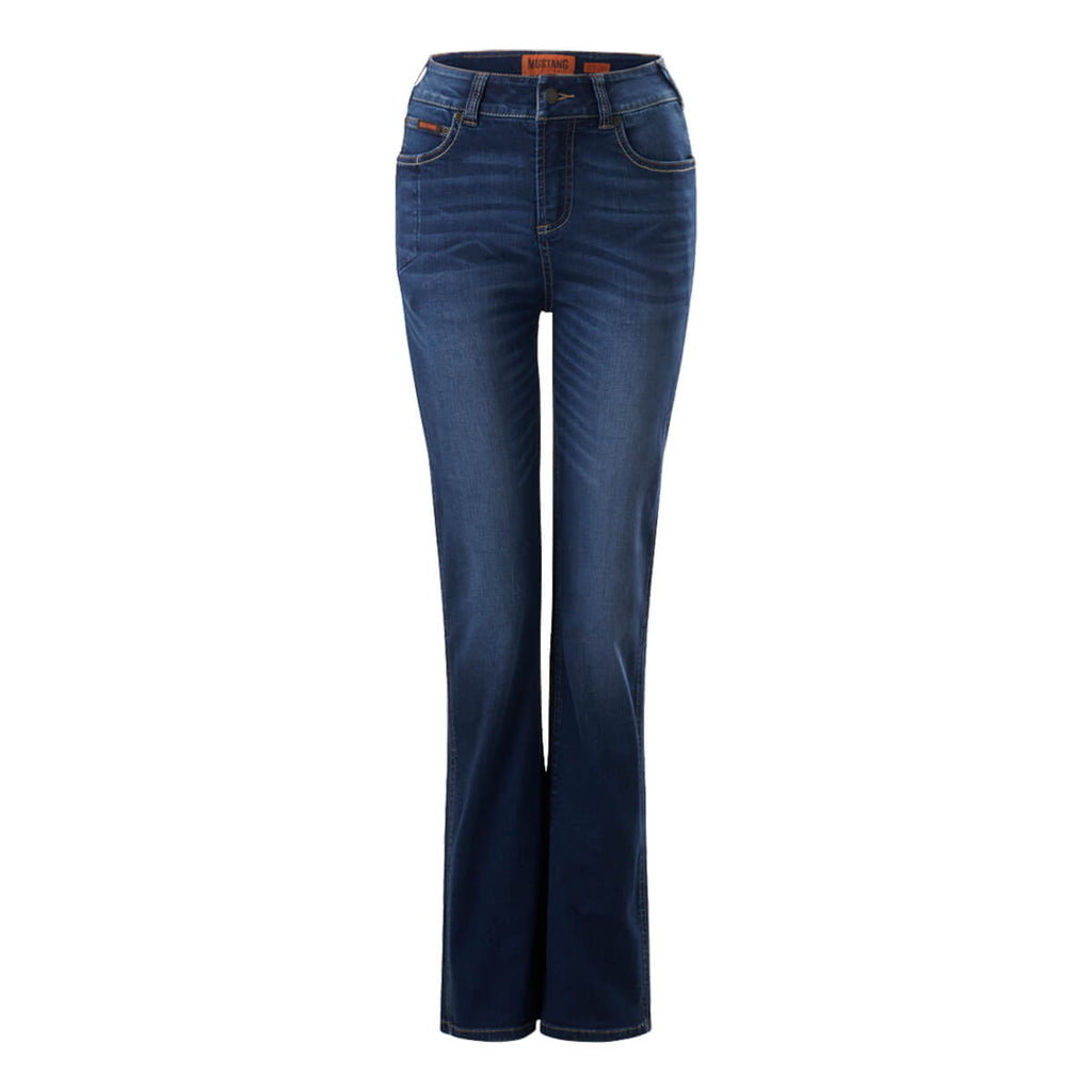 Mustang Signature Y08107 Womens Bootcut Jeans Front