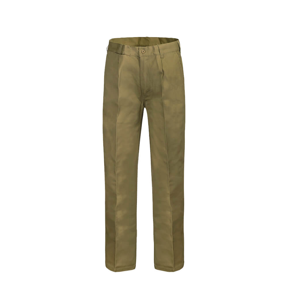 WorkCraft WP3041 Single Pleat Cotton Drill Work Pant Front