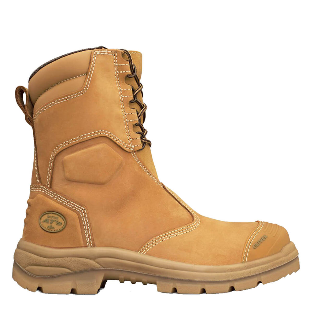 Oliver AT 55-385 Hi-Leg Lace Up Zip Side Rigger Boot Wheat