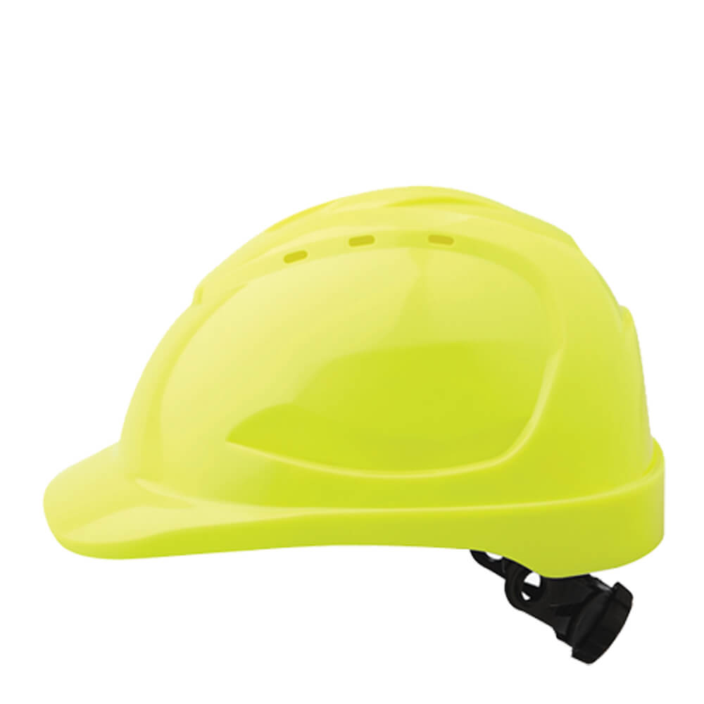 Pro Choice HHV9R Vented Hard Hat with Ratchet Harness Fluoeo Yellow