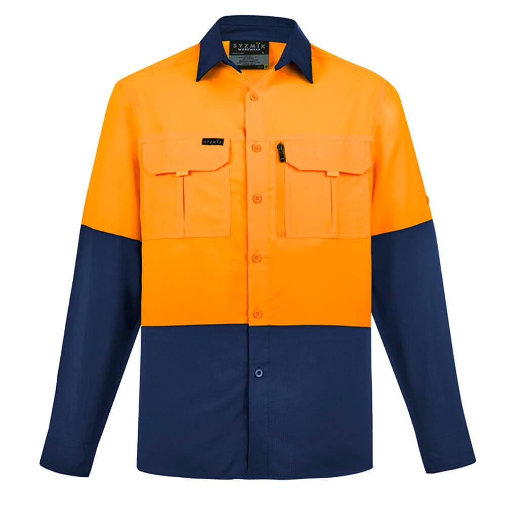 Syzmik ZW468 Orange_Navy Front