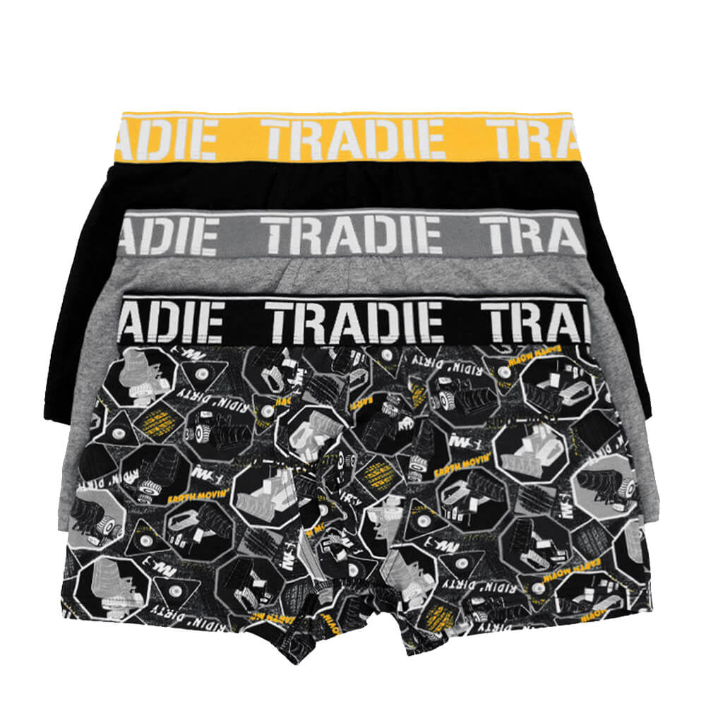 Tradie Ridin' Dirty 3 Pack Fitted Trunks