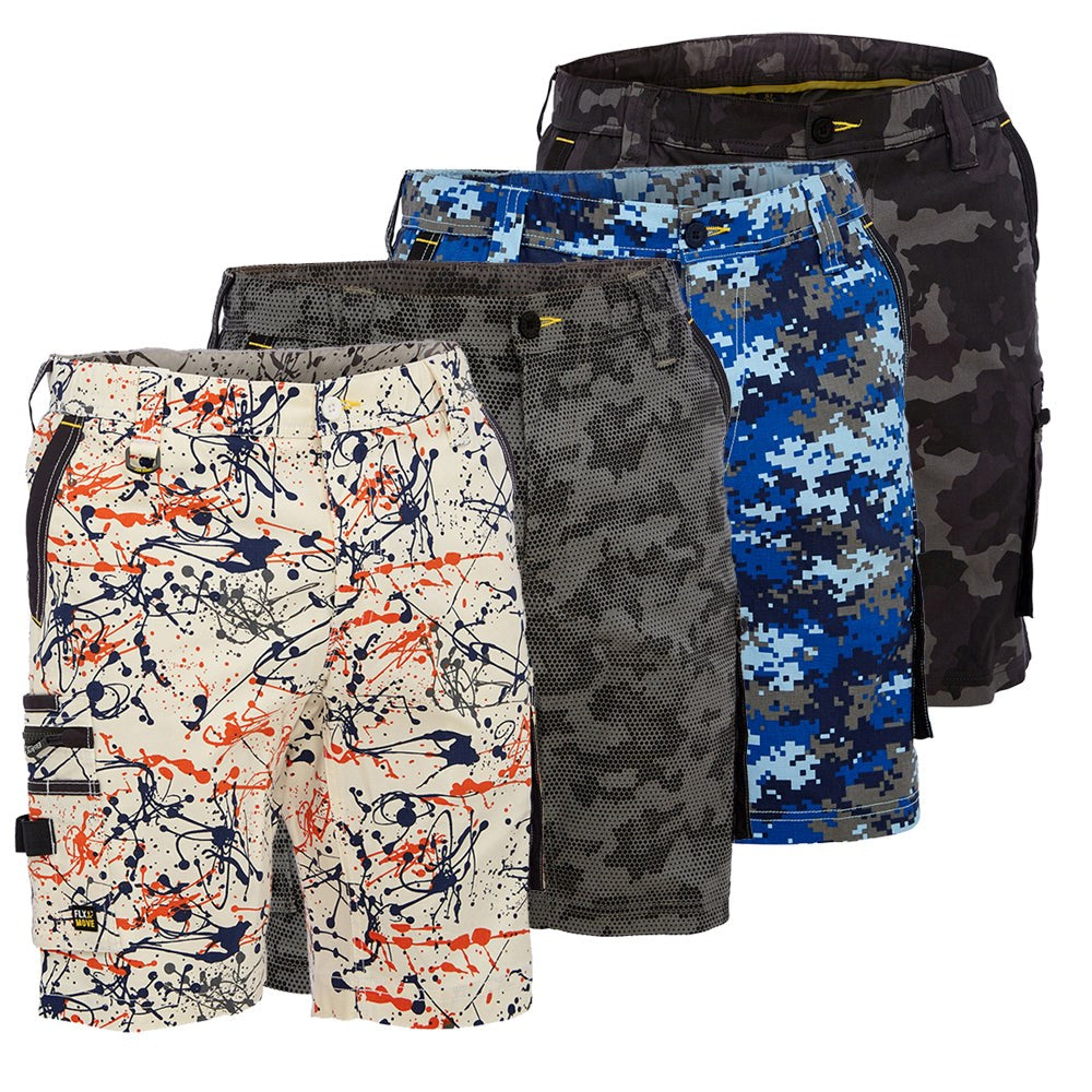 Bisley BSHC1337 Canvas Camo Cargo Short - Limited Edition