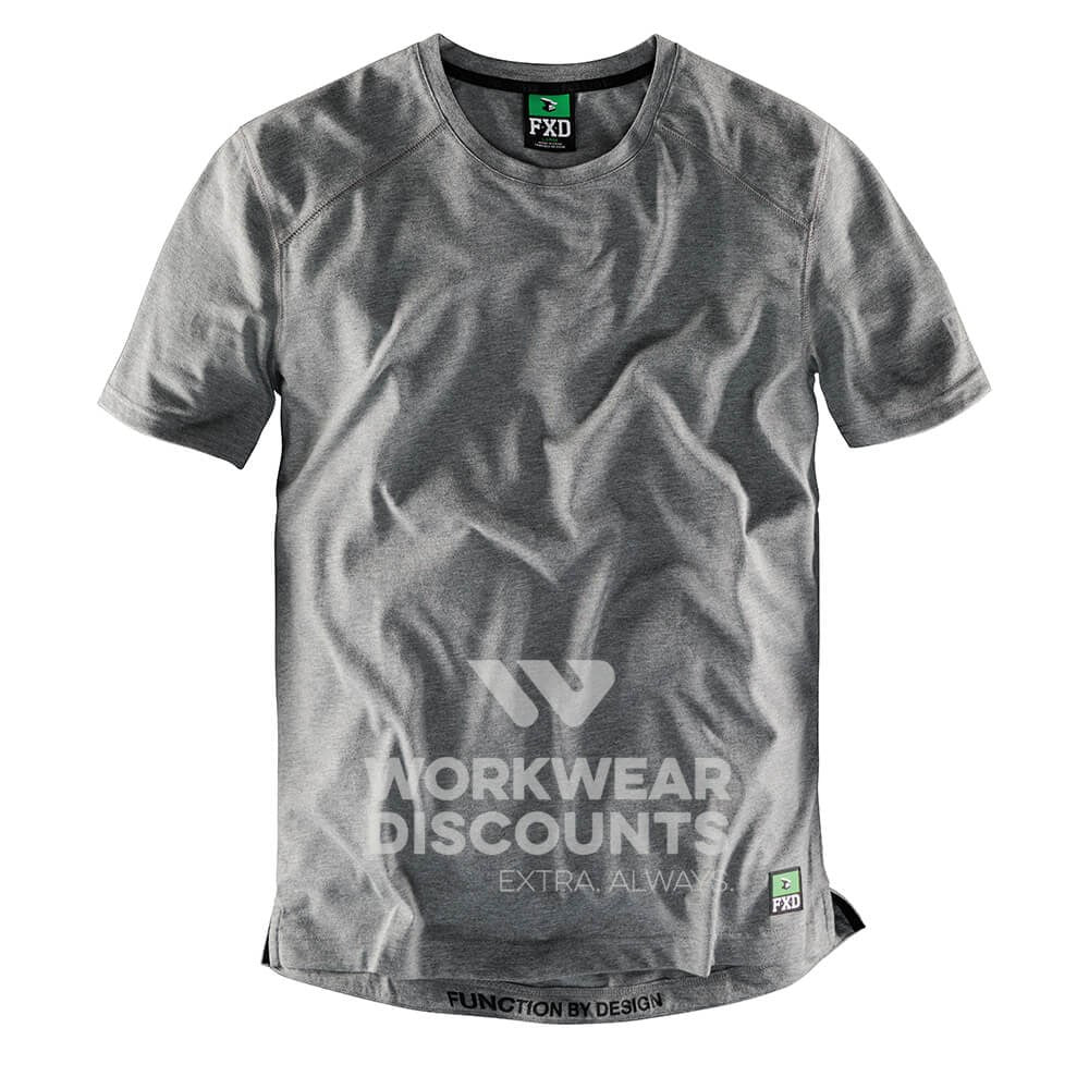 FXD WT3 Silvadur Antimicrobial Tech Tee Grey Front