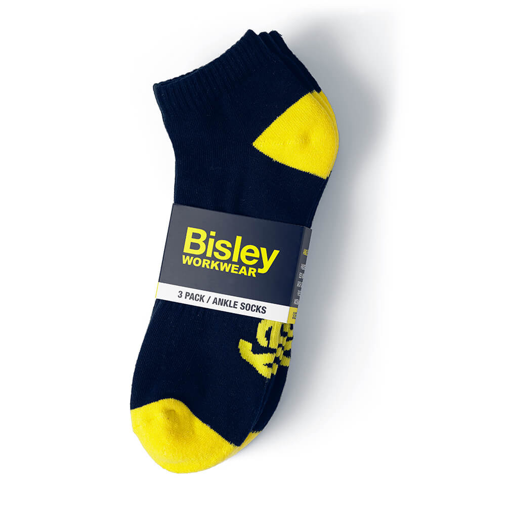 Bisley BSX7210 Full Terry Cotton Elastane Work Socks 3 Pack